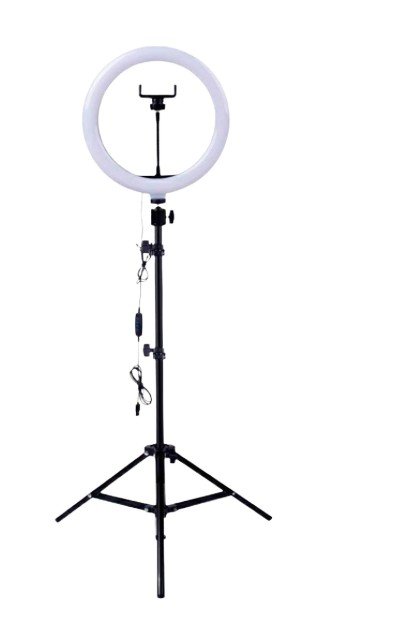 Ver imagem 1 de Ring Light Led Iluminador 26cm Completo Tripé 2.1m Tomate