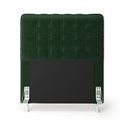 Ver imagem 3 de Cabeceira Rana 90 Para Cama de Solteiro Suede Verde Aradecor