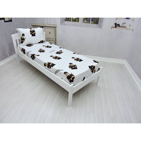 Jogo de Lençol com Elastico e Fronha Wandinha Kit 2pçs