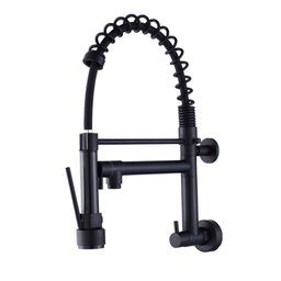 Torneira Gourmet Prizi Cheff Black Parede com Spray - 1
