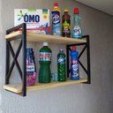 Ver imagem 4 de Prateleira Decorativa modelo x Estilo Industrial com 20cm de profundidade e 60 de comprimento