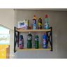 Prateleira Decorativa modelo x Estilo Industrial com 20cm de profundidade e 60 de comprimento - 2