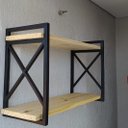 Ver imagem 3 de Prateleira Decorativa modelo x Estilo Industrial com 20cm de profundidade e 60 de comprimento