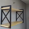 Prateleira Decorativa modelo x Estilo Industrial com 20cm de profundidade e 60 de comprimento - 3