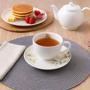 Ver imagem 2 de Jogo 12 Xícaras e Pires Porcelana 250ml Magnólia Tramontina Branco Chá Café