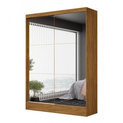 Guarda-roupa Belem Premium 2 Portas de Correr 2 Gavetas com Espelho