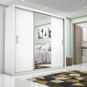 Ver imagem 1 de Guarda-Roupa Casal com Espelho 3 Portas de Correr Ilheus Plus Espresso Móveis