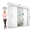 Ver imagem 4 de Guarda-Roupa Casal com Espelho 3 Portas de Correr Ilheus Plus Espresso Móveis