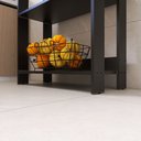 Ver imagem 7 de Armário de Cozinha com 3 Prateleiras e Sapatas Plásticas Nos Pés - Preto