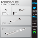 Ver imagem 2 de Kit Acessórios Para Banheiros 4 Peças Inox - Kromus Kitrt4a