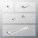 Ver imagem 1 de Kit Acessórios Para Banheiros 4 Peças Inox - Kromus Kitrt4a