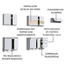 Ver imagem 5 de Armário de Cozinha Completa 280cm Branco Marcela Madesa 03
