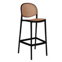 Ver imagem 4 de Banqueta Gourmet Alta 47cm X 76cm Polipropileno Rattan 2 Un Cor:preto