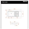 Pia Inox Fabrinox PSD1200E 120x52cm, cuba esquerda e furo para torneira - 2