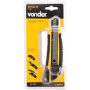 Ver imagem 3 de Estilete Largo 18mm Corpo Plástico Guia Metálica Botão P