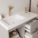 Ver imagem 4 de Gabinete para Banheiro 80cm com 1 Porta 2 Gavetas e Cuba de Embutir Copenhague