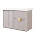 Ver imagem 2 de Gabinete para Banheiro 80cm com 1 Porta 2 Gavetas e Cuba de Embutir Salinas