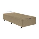 Ver imagem 2 de Base Cama Box Premium Solteiro Bau Multiuso Bege
