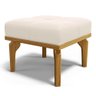 Poltrona de Amamentação Balanço e Puff Base de Madeira Brenda G05 Veludo Creme - Mpozenato - 9