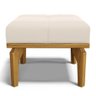 Poltrona de Amamentação Balanço e Puff Base de Madeira Brenda G05 Veludo Creme - Mpozenato - 8