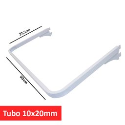 Kit 3 Cabideiros Para Closet 90cm Encaixe Trilho Cremalheira COR:BRANCO - 3