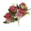 Ver imagem 3 de Flor Artificial Mini Hortência Marsala Haste 26cm 26cm