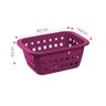 Cesto Organizador Plástico com Furação Berinjela 1,4l Log Ordene - 5
