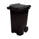 Ver imagem 2 de Lixeira Contentor Plastico Tipo Gari 240 Litros Cor:marrom