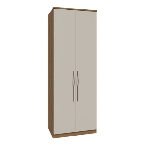 Guarda Roupa Modulado 02 Portas 03 Gavetas 234cm de Altura Setiba - Jequitibá/Offwhite