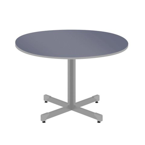 Mesa de Reunião Aquarel Executiva Redonda Azul