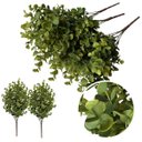 Ver imagem 1 de Kit 15 Buquês de Eucalipto Artificial 40cm com 6 Hastes – Folhagem Realista de Alta Qualidade