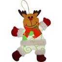 Ver imagem 4 de Kit 9 Decoração Árvore de Natal Rena Noel Urso Natalino 19cm