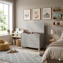 Ver imagem 2 de Baú Brinquedo Toy MDF com Tampa Cinza 51701 Matic