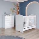 Ver imagem 1 de Quarto de Bebê Completo com Berço Mini Cama e Cômoda Faz de Conta Espresso Móveis