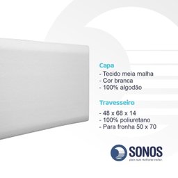 Travesseiro Sonos Nasa Light Alto 14cm de Altura - 5