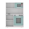 Cozinha Infantil de Brinquedo Design Realista Mdf Resistente e Segura:menta - 3