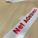 Ver imagem 2 de Vinil Adesivo Vermelho Metálico - 50 Cm X 50 Mt