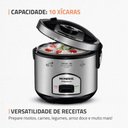 Ver imagem 2 de Panela Elétrica de Arroz Mondial Pratic 10i Premium Preto/inox 700w 127v - Pe-42-10x