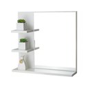 Ver imagem 1 de Armário para Banheiro com Espelho Viena Branco 45cm
