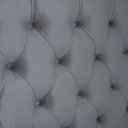 Ver imagem 3 de Cabeceira de Cama Box Viúva 128 Cm Dunas Casavezi Suede Veludo Cinza Escuro