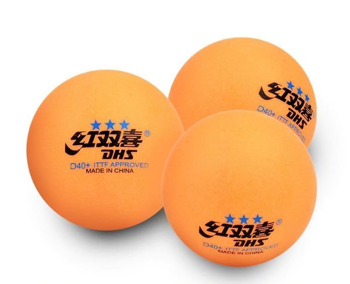10 Bolas Tênis de Mesa Dhs 40+ Profissional 3 Estrelas:laranja