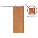 Ver imagem 4 de Porta Correr 12 Trilho Soft Aparente Puxador Tubo 60cm 120cm x 210cm Esquerdo Belíssima Rodam Branco
