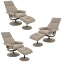 Ver imagem 3 de Kit 3 Poltronas de Massagem Arizona Giratória com Apoio de Pés e Reclinável Fendi G56 - Gran Belo