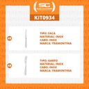 Ver imagem 2 de KIT - Jogo de Faca e Garfo Luxo Laguna 96 Peças em Aço Inox ITOP - Tramontina