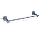 Ver imagem 2 de Toalheiro 30cm Aço Inox Suporte Porta Toalha de Rosto Parede Banheiro Jasmin