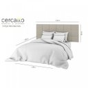 Ver imagem 4 de Kit Cabeceira Estofada em Placas para Cama Casal 18 Peças Cercartto