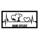 Ver imagem 1 de Quadro Cabeleireiro 60cmx29cm - Cria Arte Laser Preto