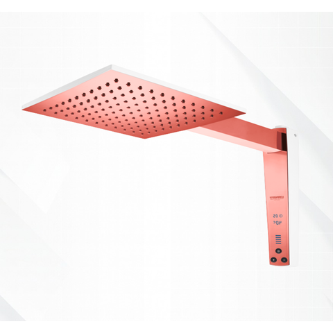 Chuveiro Acqua Century Branco | Rose Gold 220v