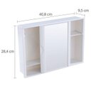 Ver imagem 5 de Armário Plástico Versátil Porta de Correr 28,6 x 41 x 9,6 cm 