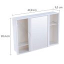 Ver imagem 5 de Armário Plástico Versátil Porta de Correr 28,6 x 41 x 9,6 cm Branco